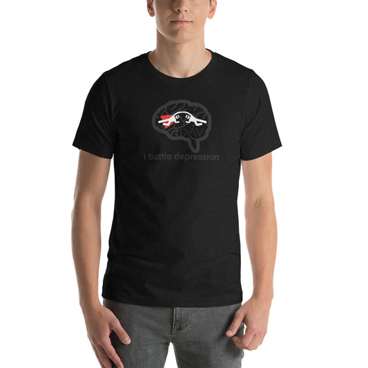 Battle Depression Unisex t-shirt