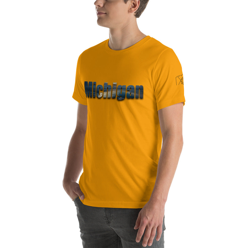 Michigan Word Art Unisex t-shirt