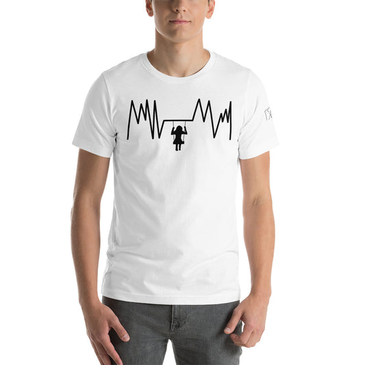 Swinging Heartbeat Unisex t-shirt