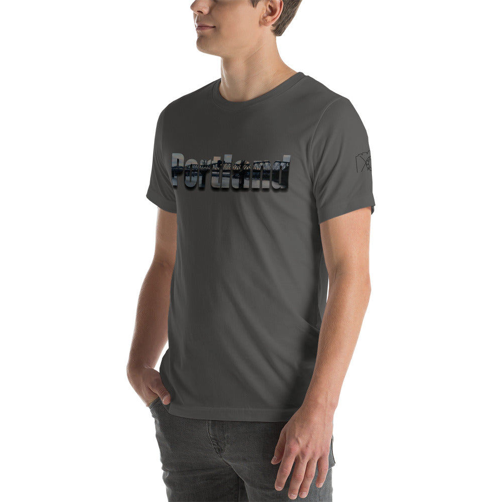 Portland Word Art Unisex t-shirt