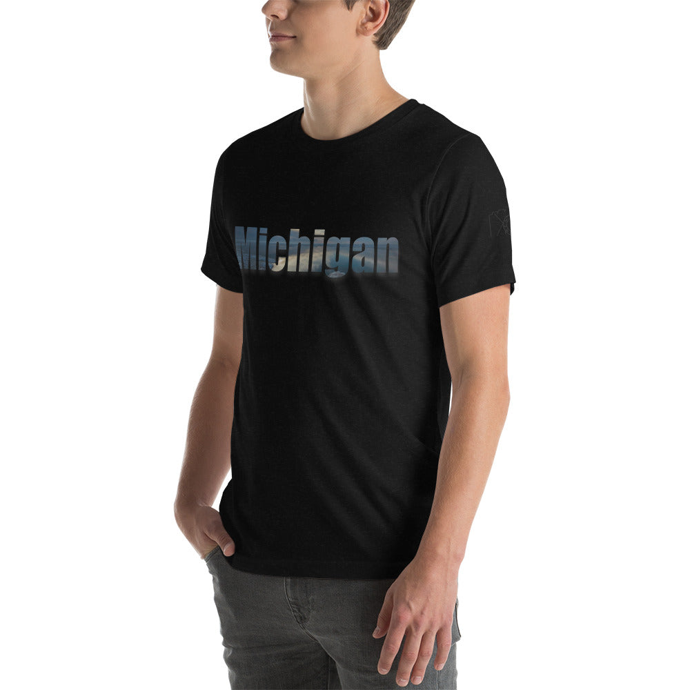 Michigan Word Art Unisex t-shirt