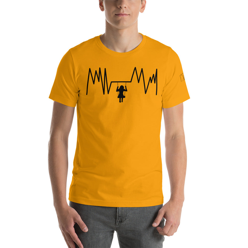 Swinging Heartbeat Unisex t-shirt