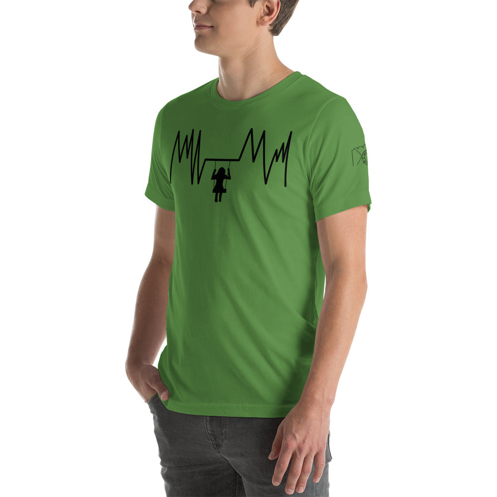 Swinging Heartbeat Unisex t-shirt