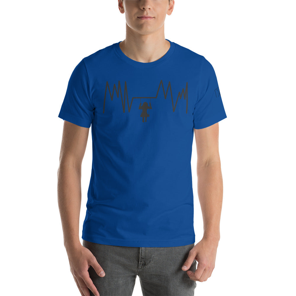 Swinging Heartbeat Unisex t-shirt