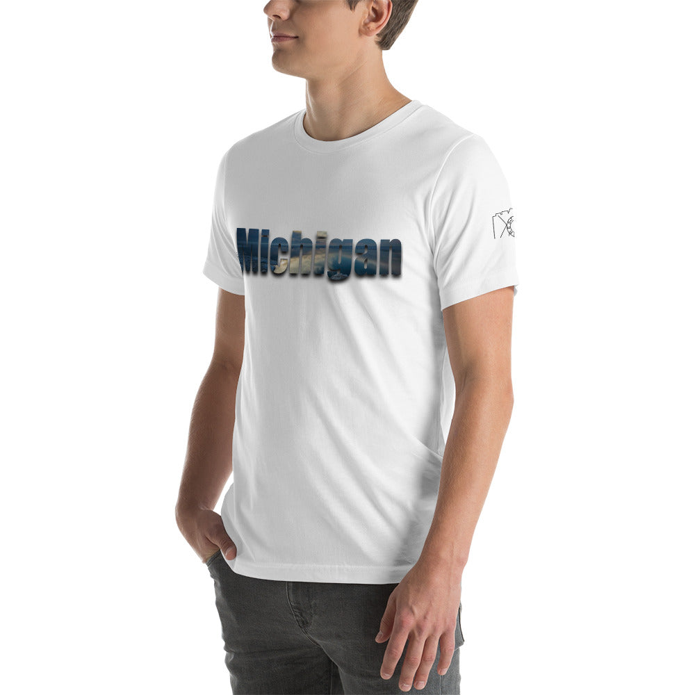 Michigan Word Art Unisex t-shirt