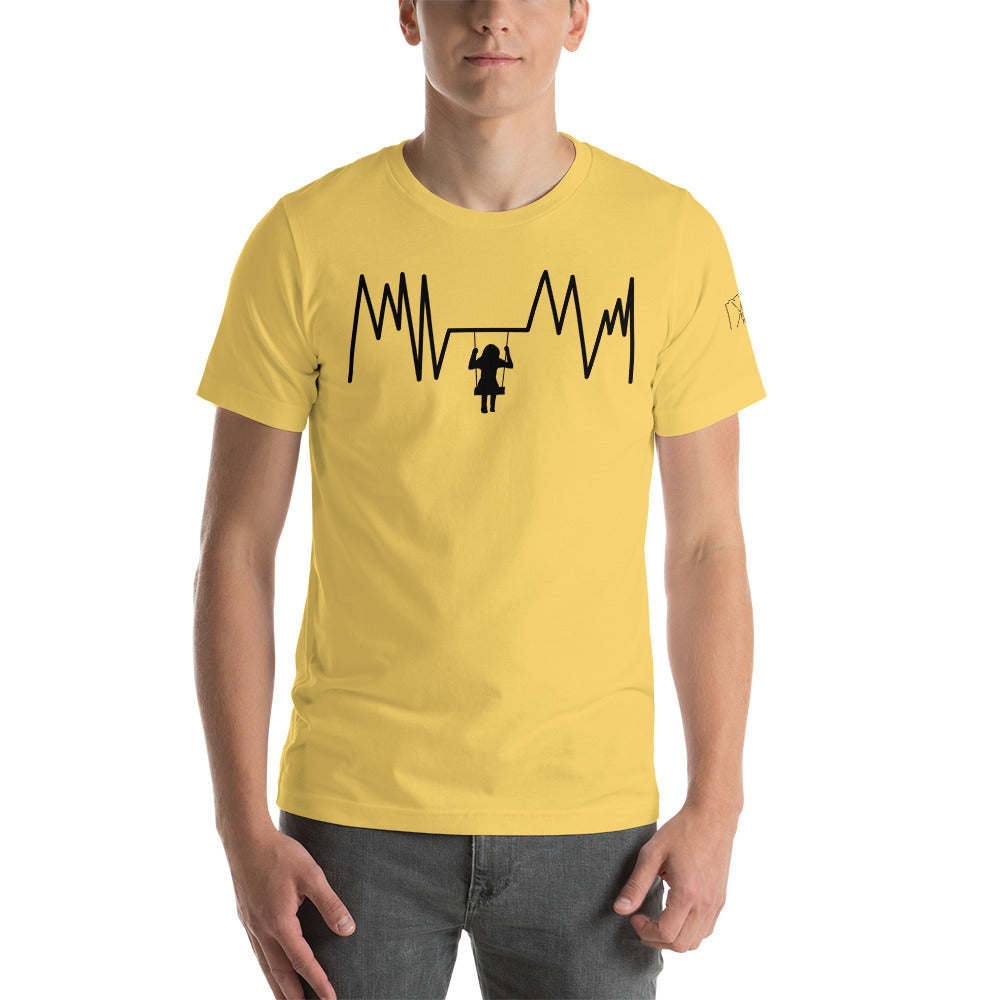 Swinging Heartbeat Unisex t-shirt