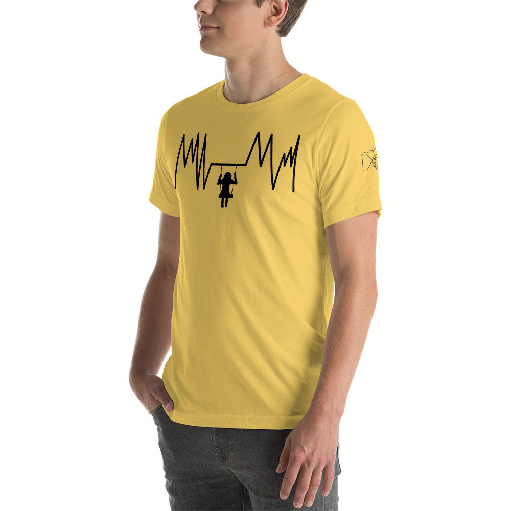 Swinging Heartbeat Unisex t-shirt